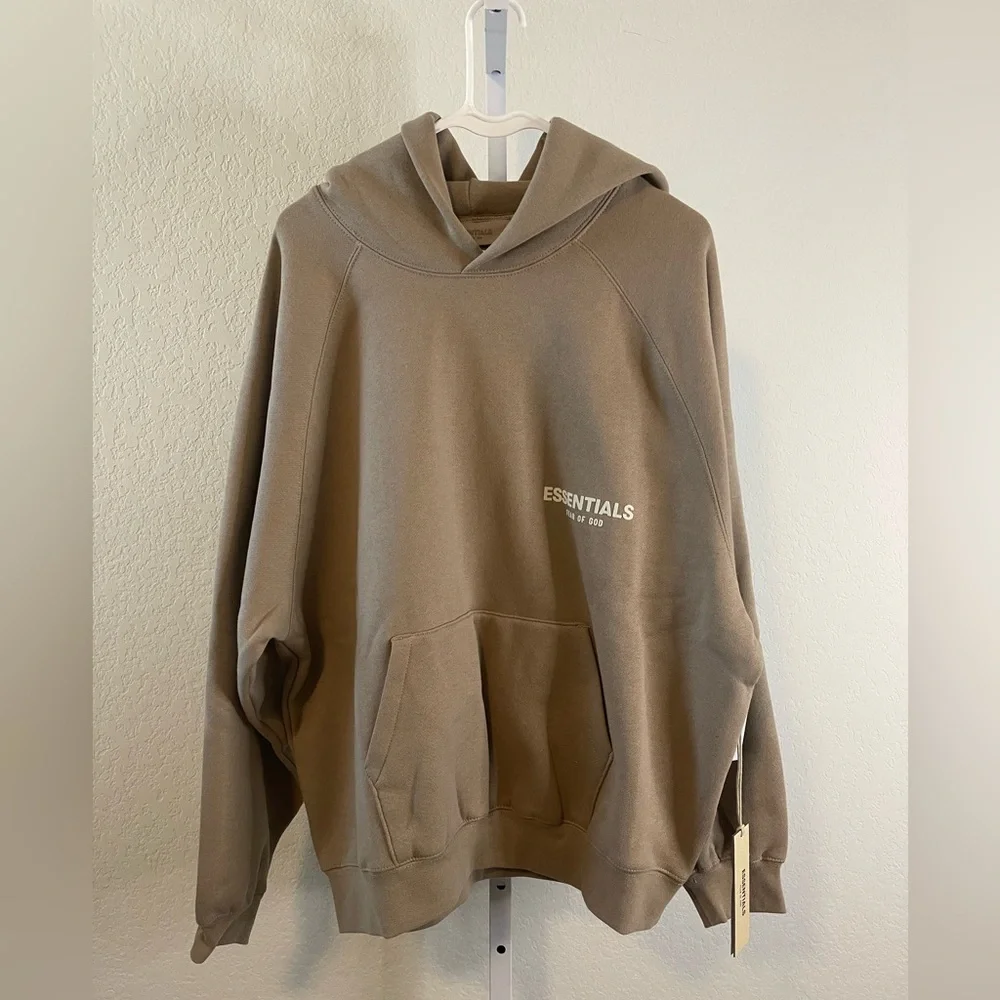 🔥NWT AUTHENTIC ESSENTIALS Fear of God Oak Hoodie - Size Medium - Picture 2 of 6